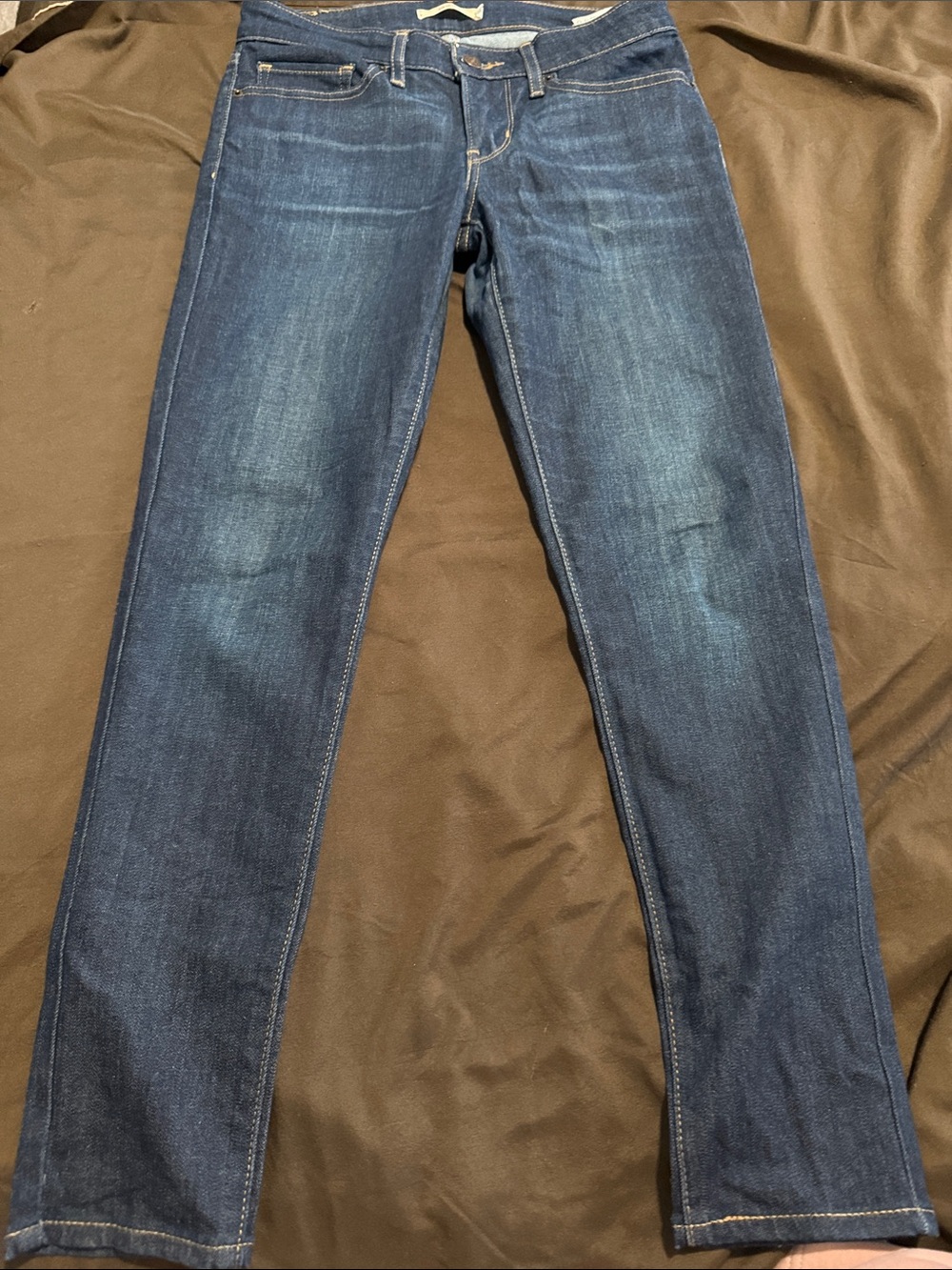 Women’s Dark Blue Straight-Leg Jeans